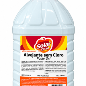 ALVEJANTE SEM CLORO SOLAR CLEAR 5L