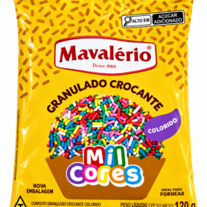 GRANULADO CROCANTE COLORIDO MIL CORES MAVALERIO 150G