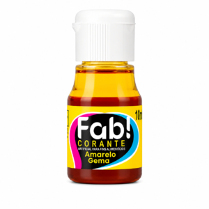 CORANTE LIQUIDO FAB 10ML AMARELO GEMA