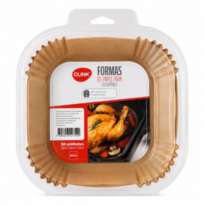 FORMA DESCARTAVÉL PARA AIRFRYER C/5O UNIDADES
