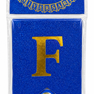 FAIXA FELIZ ANIVERSÁRIO COM GLITTER AZUL ESCURO