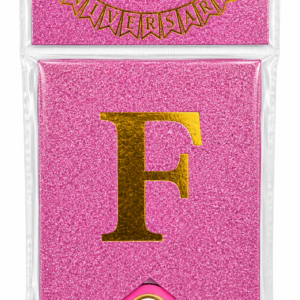 FAIXA FELIZ ANIVERSÁRIO COM GLITTER ROSA CLARO