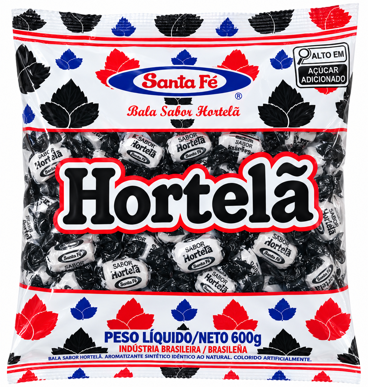 BALA DURA HORTELÃ SANTA FÉ 600G
