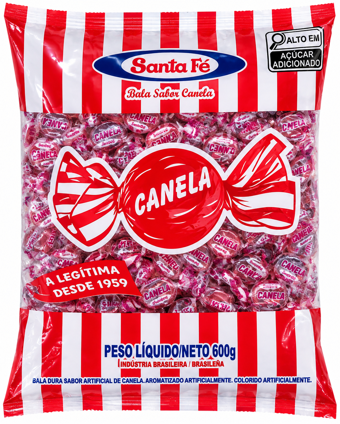 BALA DURA CANELA SANTA FÉ 600G