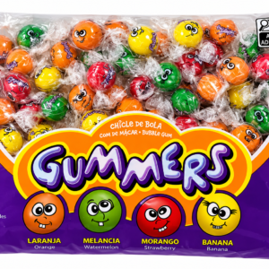 CHICLE DE BOLA GUMMERS COM RECHEIO DE MAÇÃ 300G