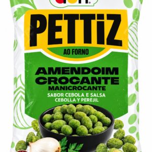 AMENDOIM CROCANTE PETTIZ AO FORNO SABOR CEBOLA E SALSA 500G