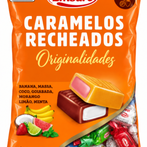 CARAMELOS RECHEADOS EMBARÉ SABORES DE FRUTAS 600G