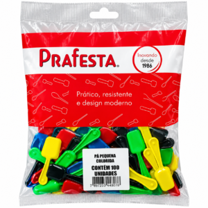 PÁ PEQUENA COLORIDA PRAFESTA – 100 UNIDADES