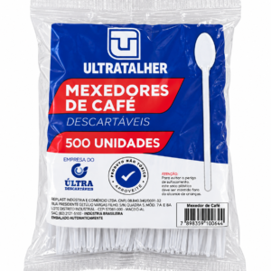 MEXEDOR DE CAFÉ DESCARTÁVEL ULTRATALHER – 500 UNIDADES