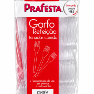 GARFO REFEIÇÃO DESCARTÁVEL PRAFESTA – 50 UNIDADES