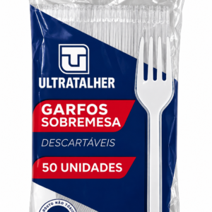 GARFO SOBREMESA DESCARTÁVEL ULTRATALHER – 50 UNIDADES