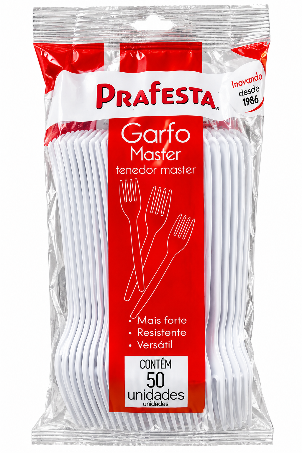 GARFO REFEIÇÃO MASTER PRAFESTA – 50 UNIDADES