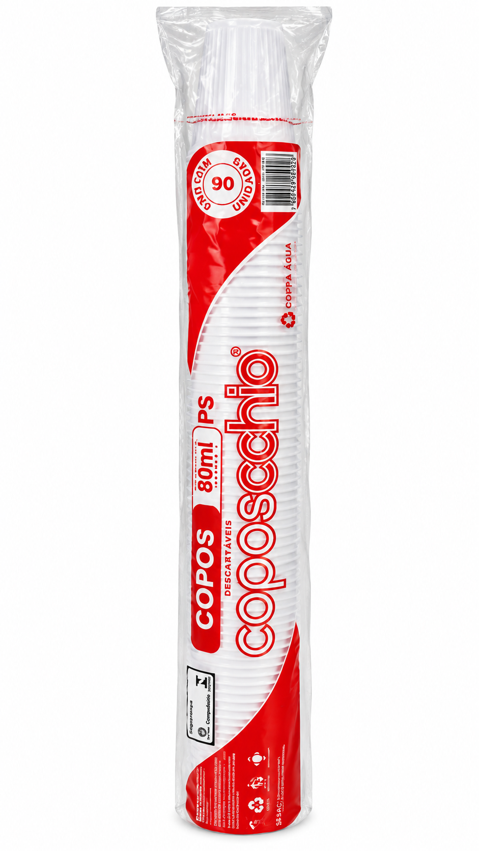 COPO DESCARTÁVEL PARA CAFÉ 80ML – 90 UNIDADES