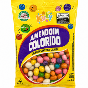 AMENDOIM COLORIDO KUKY 400G