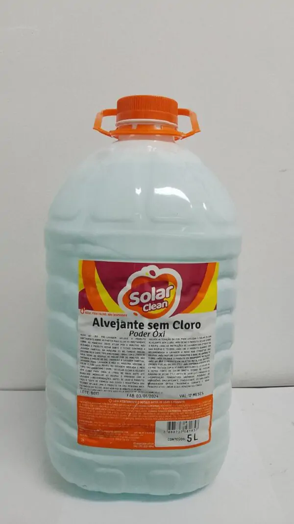 ALVEJANTE SEM CLORO SOLAR CLEAR 5L