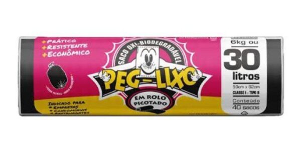 Saco de Lixo Peg-Lixo 30L