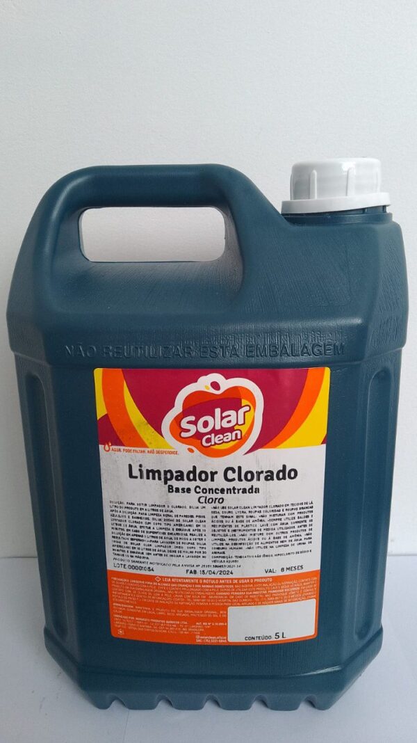 LIMPADOR CLORODA BASE CONCENTRADA SOLAR CLEAN 5L