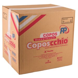 COPO TRANSPARENTE DE 200 ml EM PP