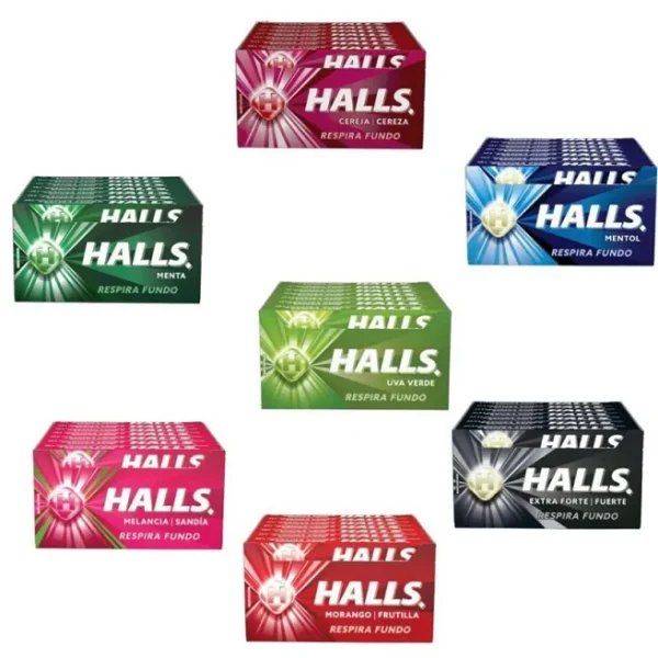 HALLS SABORES 588G C/ 21UNIDADES