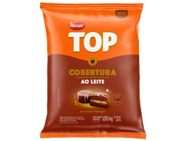 Cobertura Gotas Chocolate Top Ao Leite 1,01kg - Harald