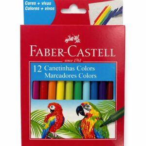CANETINHAS HIDROGÁFICAS FABER-CASTEL 12 CORES