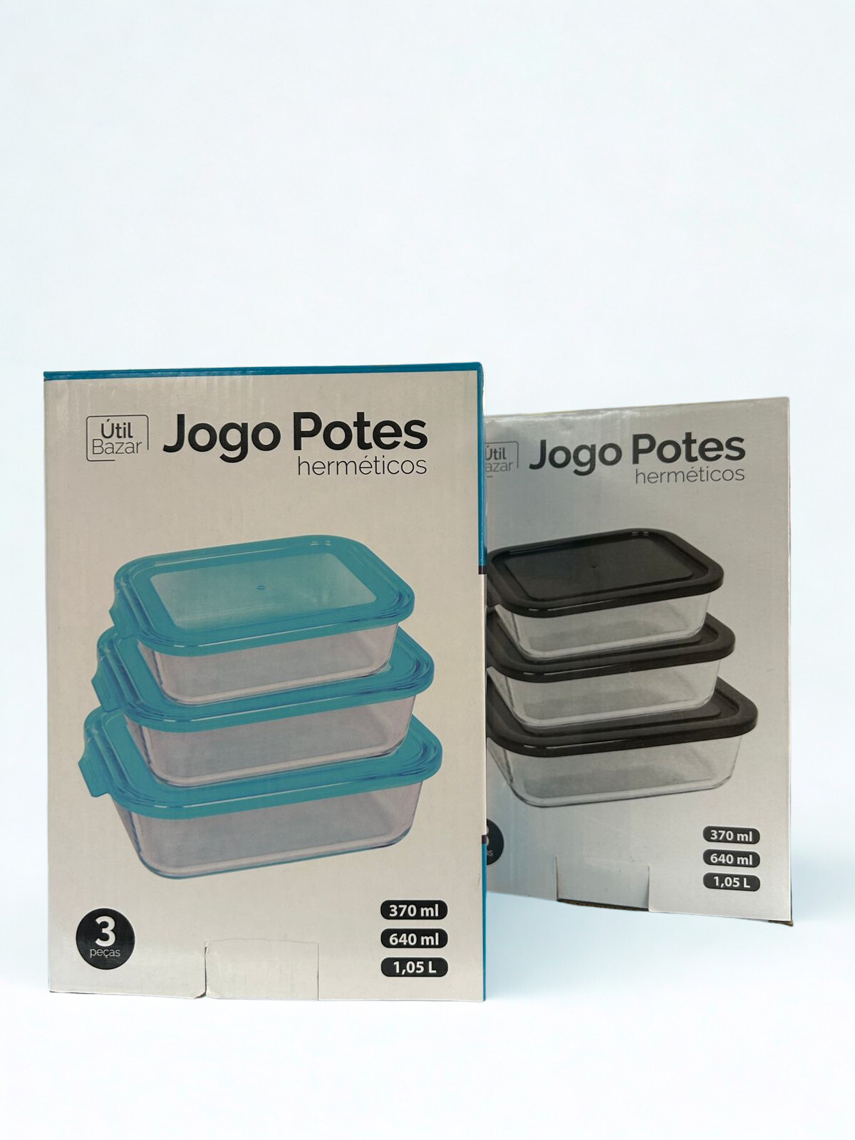 JOGO POTES HERMÉTICOS C/3