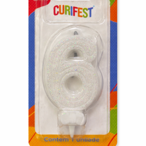 VELA ANIVERSÁRIO BRANCO CURIFEST N6